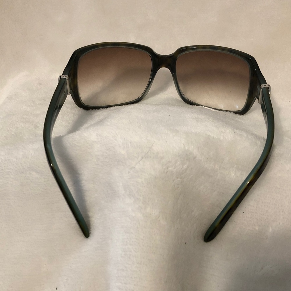 kate spade tortoiseshell oversized square sunglasses with brown gradient lenses - Picture 7 of 10